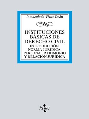 cover image of Instituciones básicas de derecho civil
